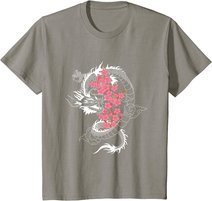 DRACHE Japanische Kirschblüte Kultur T-Shirt