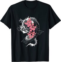 DRACHE Japanische Kirschblüte Kultur T-Shirt