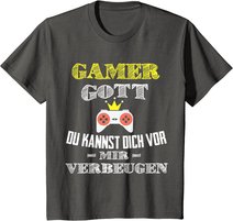Gamer Gott | Nerd Geek Gaming Herren Kinder Gamer Geschenk T-Shirt