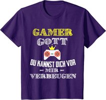Gamer Gott | Nerd Geek Gaming Herren Kinder Gamer Geschenk T-Shirt