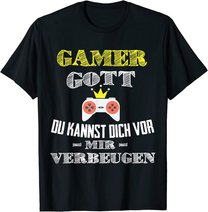 Gamer Gott | Nerd Geek Gaming Herren Kinder Gamer Geschenk T-Shirt