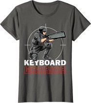 Keyboard Warrior Lustiges Gaming Gamer Tastatur Hater Nerd T-Shirt