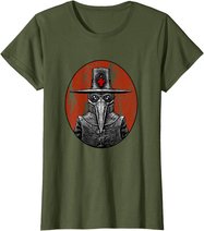 Retro Pointy Nose Plague Doctor Goggles Steampunk Apocalypse T-Shirt