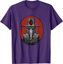 Retro Pointy Nose Plague Doctor Goggles Steampunk Apocalypse T-Shirt
