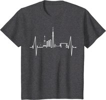Tokio Skyline Herzschlag Japan Fan Souvenir I Love Tokyo T-Shirt