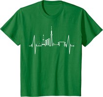 Tokio Skyline Herzschlag Japan Fan Souvenir I Love Tokyo T-Shirt