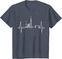 Tokio Skyline Herzschlag Japan Fan Souvenir I Love Tokyo T-Shirt