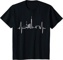 Tokio Skyline Herzschlag Japan Fan Souvenir I Love Tokyo T-Shirt