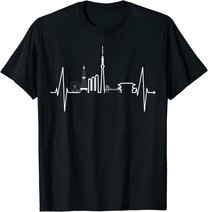 Tokio Skyline Herzschlag Japan Fan Souvenir I Love Tokyo T-Shirt