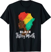 Celebrating Black History Month with Hair - Lives Matter BLM T-Shirt