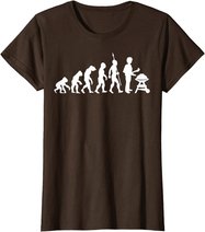 Lustig Evolution Grillen Grill Party Barbecue BBQ T-Shirt