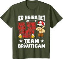 Team Bräutigam JGA Poltern Junggesellenabschied Er heiratet T-Shirt