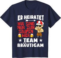 Team Bräutigam JGA Poltern Junggesellenabschied Er heiratet T-Shirt