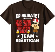 Team Bräutigam JGA Poltern Junggesellenabschied Er heiratet T-Shirt