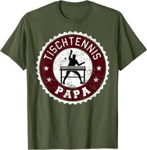 Herren Tischtennis Spieler Hobby Sport Papa Vater Herren Geschenk T-Shirt