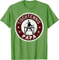 Herren Tischtennis Spieler Hobby Sport Papa Vater Herren Geschenk T-Shirt