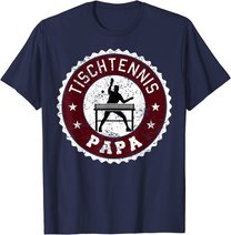Herren Tischtennis Spieler Hobby Sport Papa Vater Herren Geschenk T-Shirt