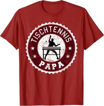 Herren Tischtennis Spieler Hobby Sport Papa Vater Herren Geschenk T-Shirt