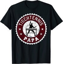 Herren Tischtennis Spieler Hobby Sport Papa Vater Herren Geschenk T-Shirt