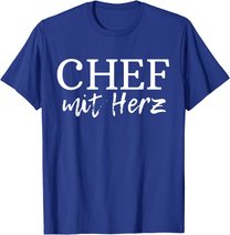 Herren Chef Boss lustiges Geschenk Chef mit Herz Spruch Leitung T-Shirt