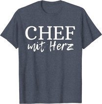 Herren Chef Boss lustiges Geschenk Chef mit Herz Spruch Leitung T-Shirt