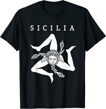 Sizilien-Flagge Sizilien Palermo Italien T-Shirt