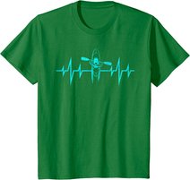 Wassersport Kanu Fahren Kajak Fahren Herzschlag Kajaking T-Shirt