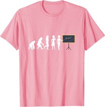 Lehrerin Evolution Lehrer Schultafel Zeigestab Geschenk T-Shirt