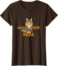 Maine Coon Papa Katzenliebhaber Katzenfreunde Geschenkidee T-Shirt