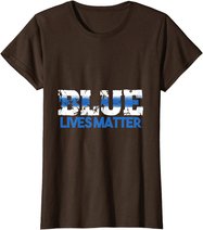 Polizei Polizistin Polizist - Blue Lives Matter T-Shirt