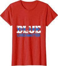 Polizei Polizistin Polizist - Blue Lives Matter T-Shirt