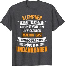 Herren Klempner Spengler Beruf Spruch Geschenk Handwerk Sanitär T-Shirt