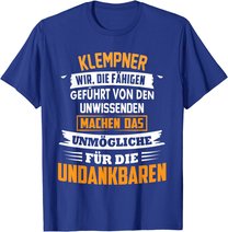 Herren Klempner Spengler Beruf Spruch Geschenk Handwerk Sanitär T-Shirt