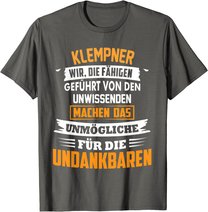 Herren Klempner Spengler Beruf Spruch Geschenk Handwerk Sanitär T-Shirt