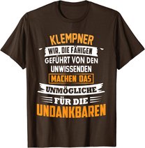 Herren Klempner Spengler Beruf Spruch Geschenk Handwerk Sanitär T-Shirt