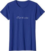 C'est la Vino - Wein. Das ist das Leben. Spruch zur Party T-Shirt