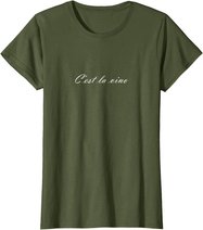 C'est la Vino - Wein. Das ist das Leben. Spruch zur Party T-Shirt