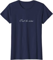 C'est la Vino - Wein. Das ist das Leben. Spruch zur Party T-Shirt
