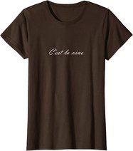 C'est la Vino - Wein. Das ist das Leben. Spruch zur Party T-Shirt