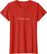 C'est la Vino - Wein. Das ist das Leben. Spruch zur Party T-Shirt