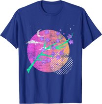 Synthwave Sakura Vaporwave Japan Kirschblüten T-Shirt