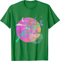 Synthwave Sakura Vaporwave Japan Kirschblüten T-Shirt