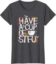 Tee und Kaffee lustige Sprüche Geschenk T-Shirt