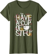 Tee und Kaffee lustige Sprüche Geschenk T-Shirt