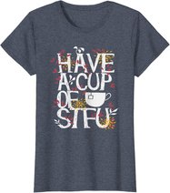 Tee und Kaffee lustige Sprüche Geschenk T-Shirt