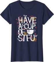 Tee und Kaffee lustige Sprüche Geschenk T-Shirt