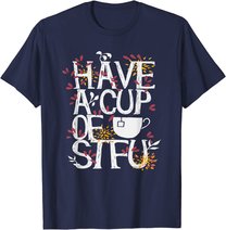 Tee und Kaffee lustige Sprüche Geschenk T-Shirt
