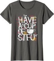Tee und Kaffee lustige Sprüche Geschenk T-Shirt