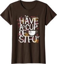 Tee und Kaffee lustige Sprüche Geschenk T-Shirt