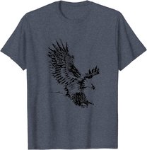 Adler Raubvogel Vögel Krallen Schnabel T-Shirt